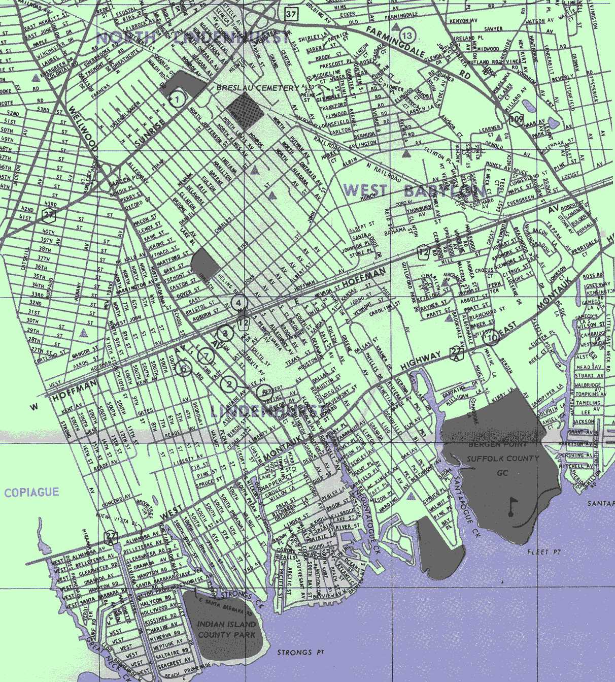 Map of Lindenhurst